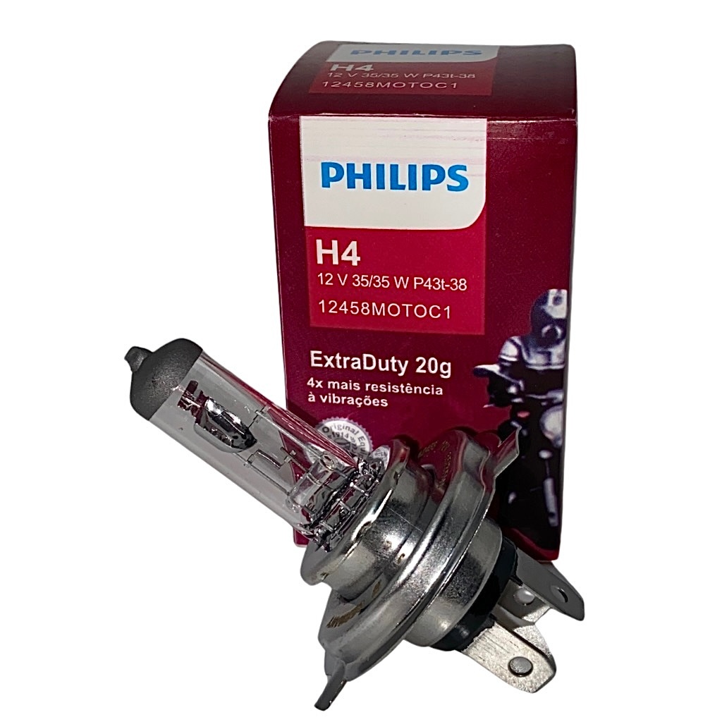 Lâmpada de Farol H4 12V 35/35W - Philips Extra Duty