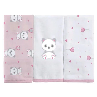 Fralda Toalha de boca Malha 100% Algodão Fio 30 C/3 Un. Bublim em Oferta na Shopee