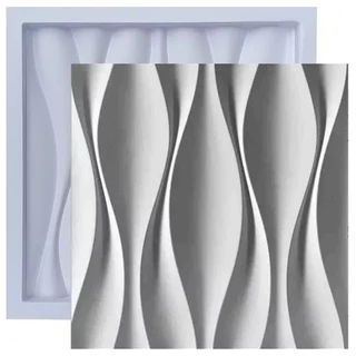 Forma 3D Para Gesso Modelo Dunas 29,5 x 29,5cm em ABS 1mm