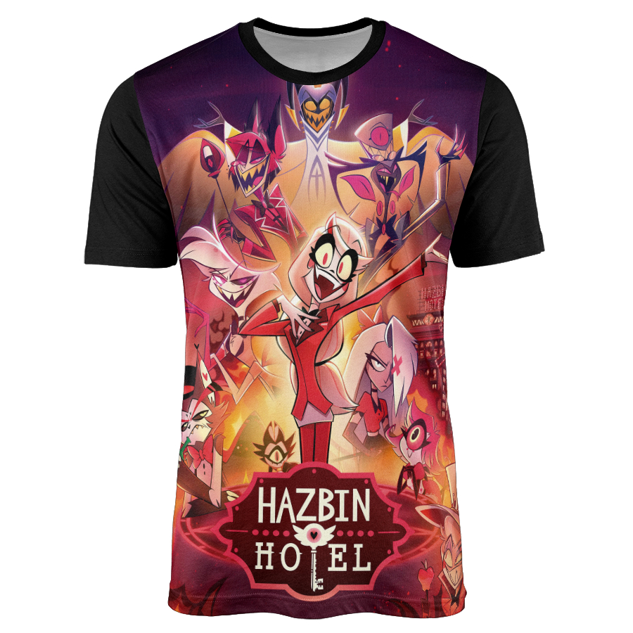 Camisa Desenho Serie Hazbin Hotel Alastor Angel Dust Charlie Vaggie W0227 |  Shopee Brasil