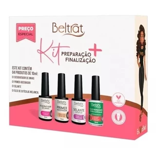 Kit Preparação + Finalização para Alongamento de Unhas - Beltrat
