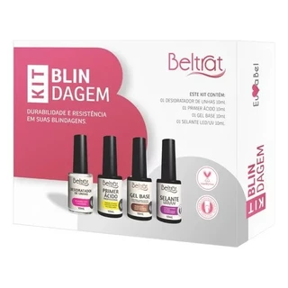 Kit Blindagem para Unhas - Preparadores + Gel Capa Base - Beltrat