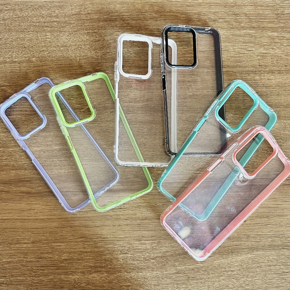 Capa Case Transparente 3 em 1 Motorola EDGE 40/EDGE 40 NEO/EDGE 40 PRO Capinha com Protetora Silicone Aveludada Anti Pacto