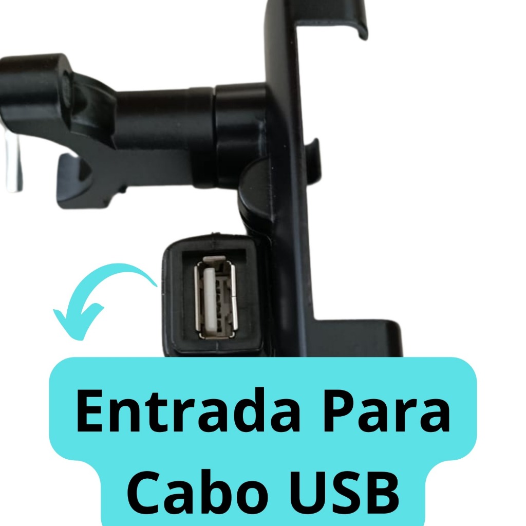 Dê um upgrade na sua pilotagem! Suporte para Celular com USB para Moto IT-Blue LE-019