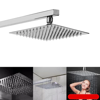 Ducha Chuveiro Quadrado Inox Moderna Piscina Jardim Sauna 20x20