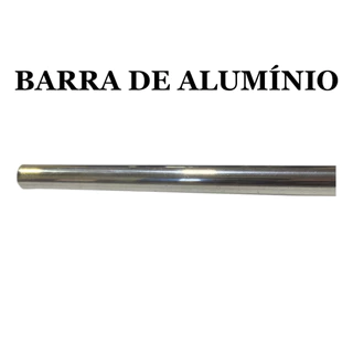 Kit 2 Barras para Suporte de Churrasqueira apoio de Grelhas e Espetos - Comprimentos 60 e 100 cm