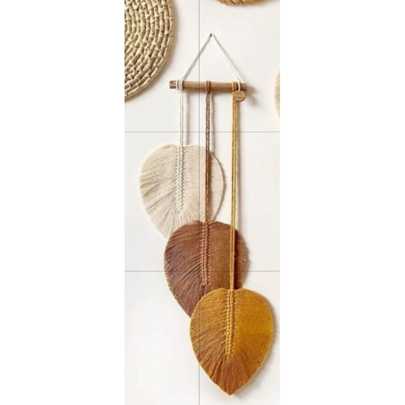 painel macramé nature