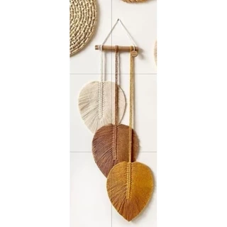 painel macramé nature