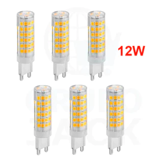 Kit 06 Lâmpadas Led G9 Halopim 12w Bivolt 110v 220v Lustres