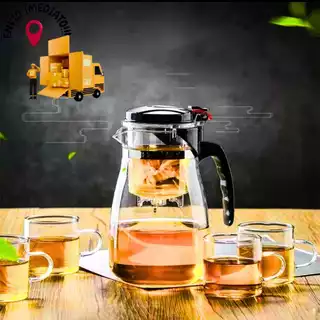 Bule Chaleira De Vidro Infusor 900ml Bule Chá Bule Com Aço Inox Bule Chá Promoção