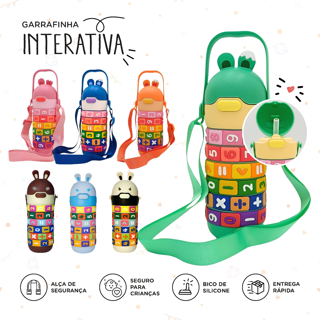 Garrafa Infantil Tabuada Interativa