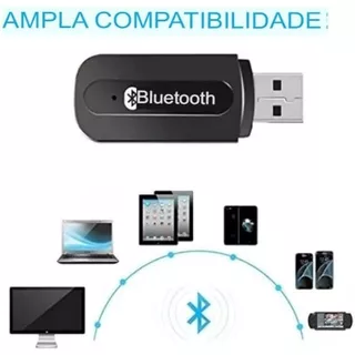 Receptor Adaptador Bluetooth USB P2 Audio Música Chamada Som 3.5mm Sem -ENVIO IMEDIATO
