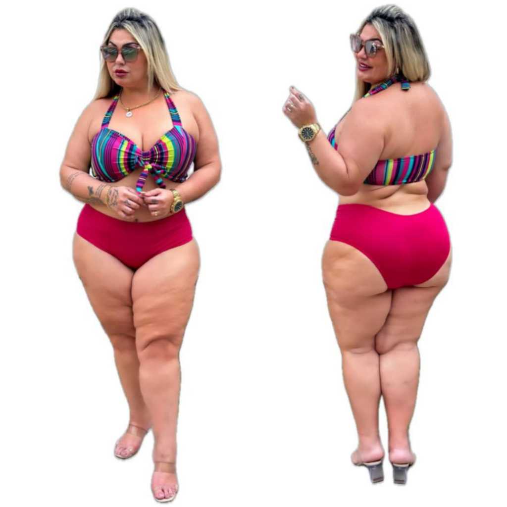 Biquíni Plus com Bojo conjunto de biquíni forrado com alta qualidade
