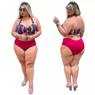 Biquíni Plus com Bojo conjunto de biquíni forrado com alta qualidade