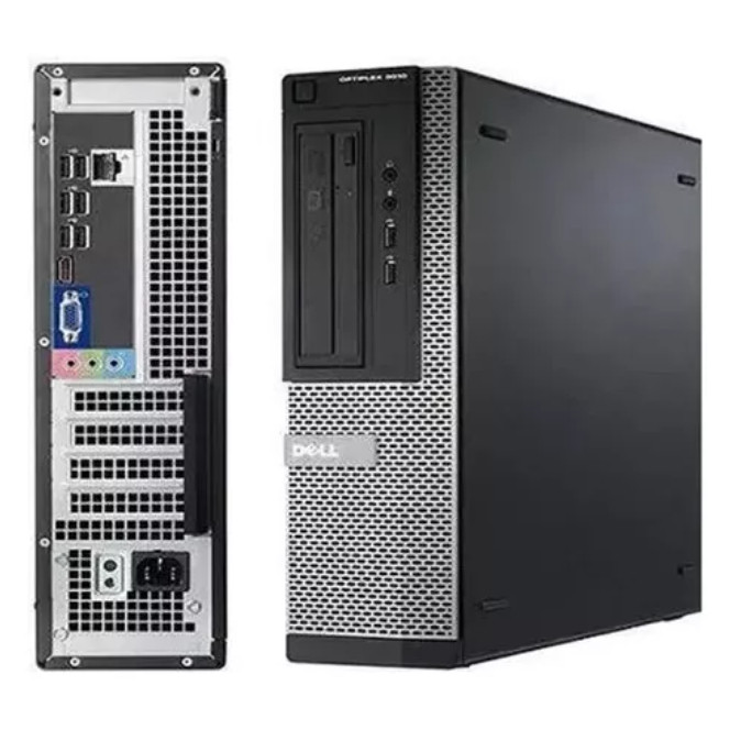 CPU Computador PC Desktop Dell Optiplex 3010 Intel Core i3-3220 Memória 4GB HD de 320GB Windows 10 com Leitor de CD/DVD