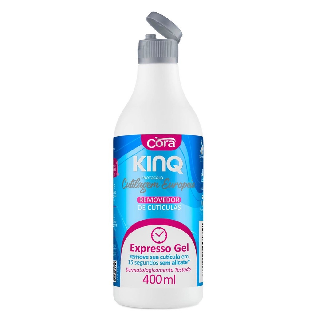 Removedor de Cutículas Kinq Gel Cutilagem Europeia Cora 400ml | Shopee ...