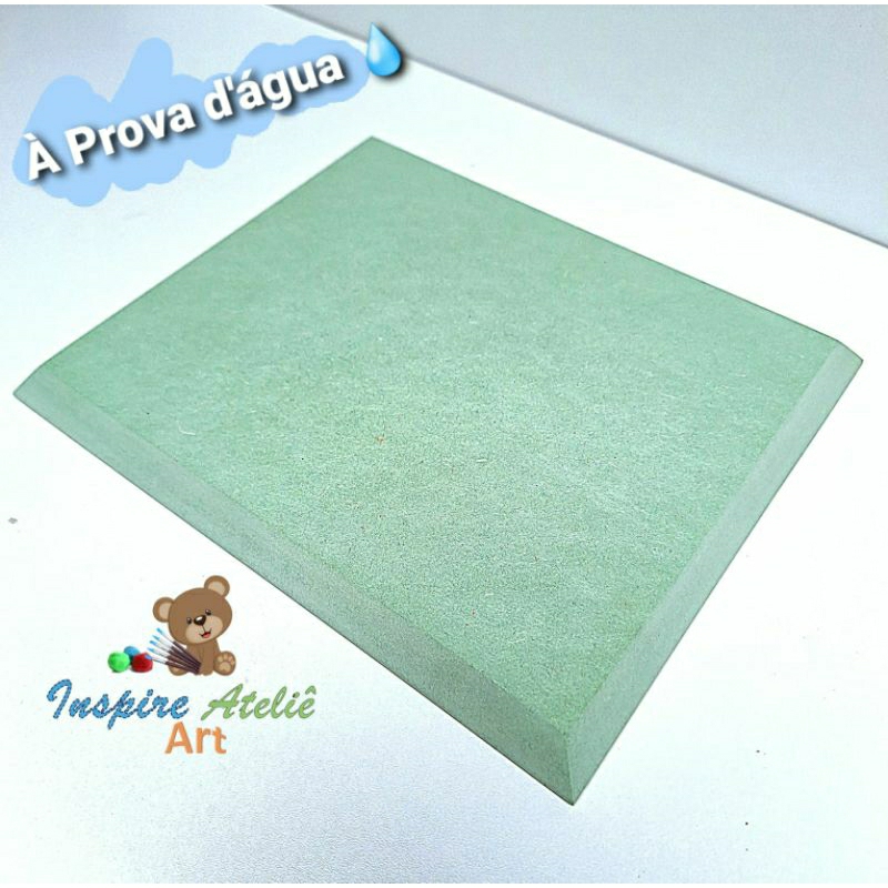 Base de MDF à prova d'água Chanfrada Retângular 18x22cm - Unidade ...