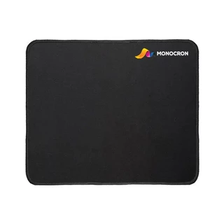 MOUSE PAD 30X25 PRETO EMBORRACHADO BORDA EM OVERLOCK MOUSEPAD Escritório Gamer Antiderrapante
