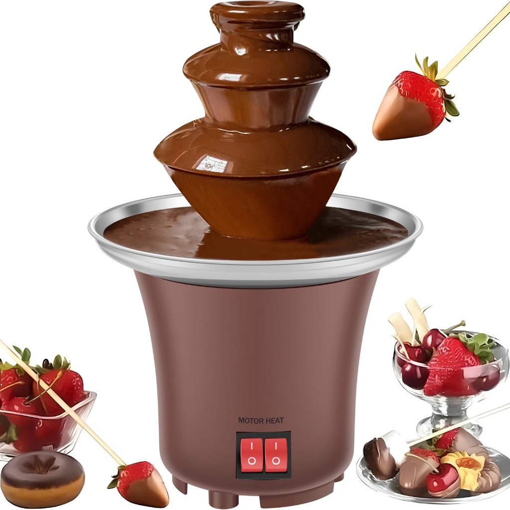 Mini Cascata Panela Fondue Eletrica Fonte Chocolate