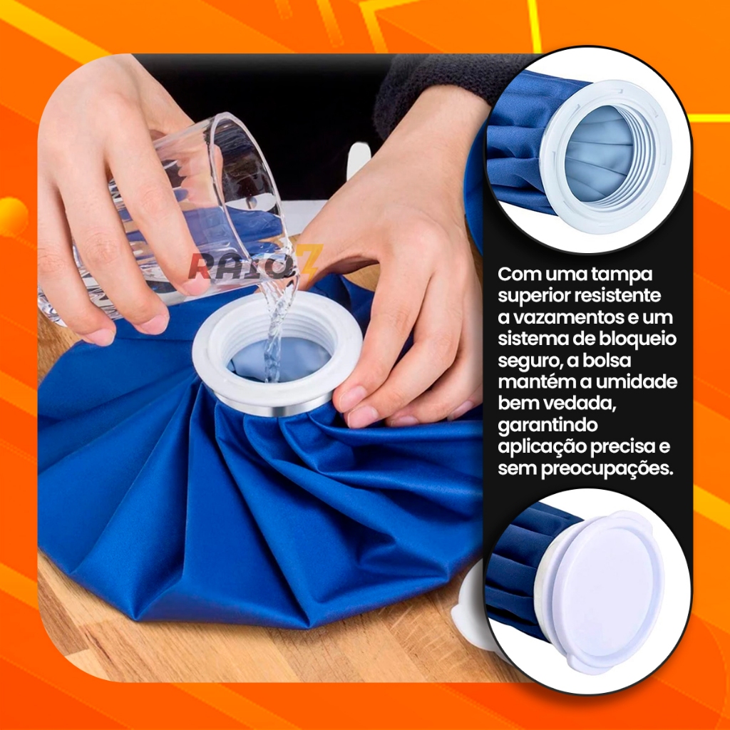 Bolsa Gelo Impermeável Flexível Compressa Ortopédica 1,4l