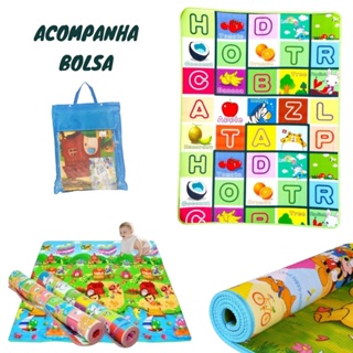 Tapete Infantil de Atividades Dobrável Térmico 120 x 180 cm Colorido em  Promoção na Americanas