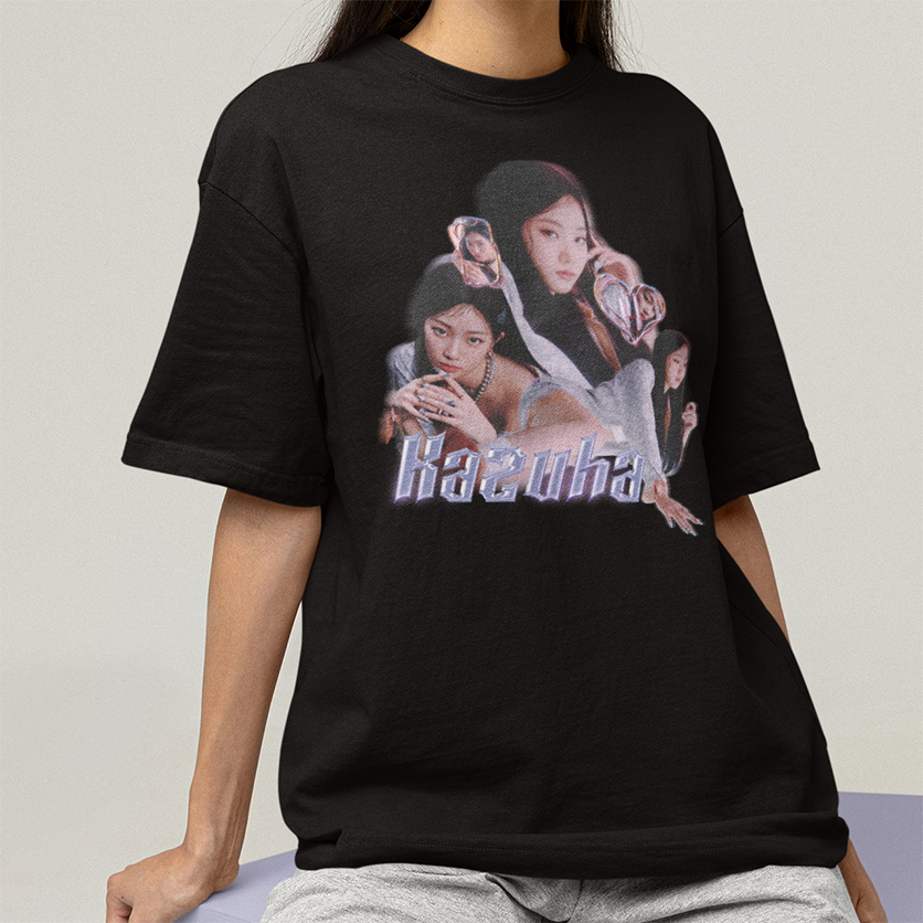 Camiseta Le Sserafim Kazuha - 100% ALGODÃO | Shopee Brasil
