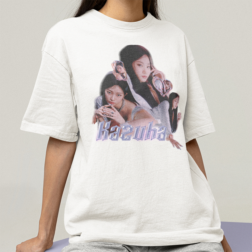 Camiseta Le Sserafim Kazuha - 100% ALGODÃO | Shopee Brasil