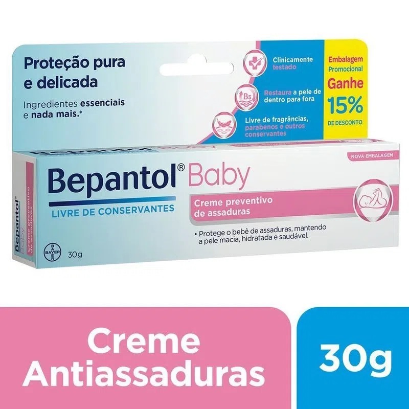 Pomada para Assaduras Bepantol Baby 30g: Proteção e Cuidado para a Pele ...