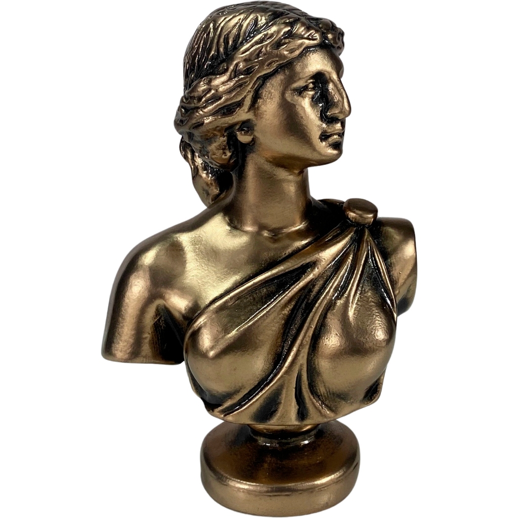 Busto Estatueta Vênus com Base - Deusa do amor e da Beleza - Decoração Enfeite