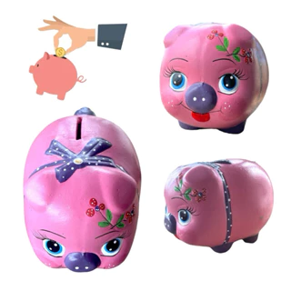 Cofre Cofrinho Porquinho Porco Ideal Guardar Moedas Faiança Qualidade Decorativo Economia Dinheiro em Oferta na Shopee