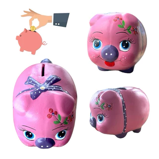 Cofre Cofrinho Porquinho Porco Ideal Guardar Moedas Faiança Qualidade Decorativo Economia Dinheiro em Oferta na Shopee