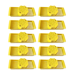 10 Caixa Caixinha De Luz Para Teto Com Suporte Laje 25cm Brascom Amarela Antichamas - Promoção