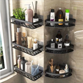 KIT Suporte Para Shampoo Para Uso No Banheiro Na Parede De Alumínio Suporte