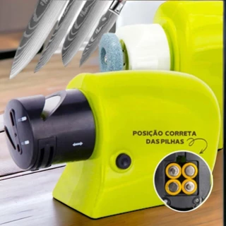 Afiador amolador de facas Elétrico a Pilha Portátil de Afiador amolador de facas Elétrico a Pilha Portátil de afiador de em Oferta na Shopee