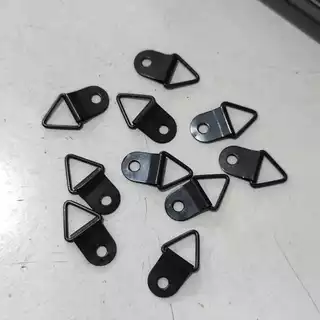 kit 5 e 10 suporte pendurador triangulo com parafuso ganchinho para quadro e moldura