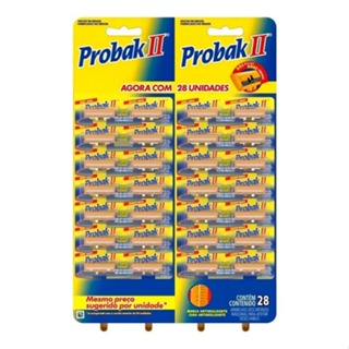 Aparelhos De Barbear Probak Il Cartela 28 Unidades Amarelo