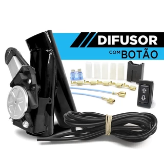 Escapamento Escape Eletrônico Difusor Universal Ronco Esportivo Botão 2,5 Polegadas