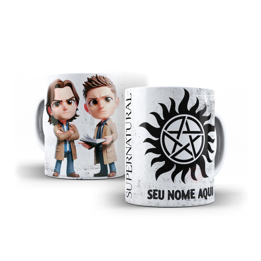 Caneca Supernatural Porcelana