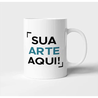 Caneca Personalizada 325ml com sua Foto ou Arte (MONTAMOS PARA VOCÊ) em Alta Qualidade