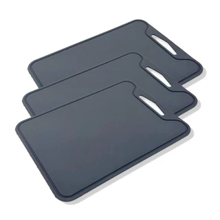 KIT até 03 Tábuas De Corte Carne Preta Churrasco Cozinha Pvc Colorida Higiênica