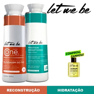 Kit Progressiva Passo Único Let Me Be 500ml + Cauterização Cauter One Let Me Be 500ml