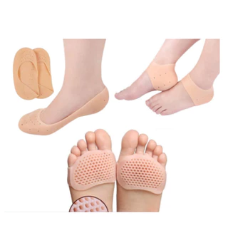 Kit 3 par de palmilha para Pés Calcanhar e Dedos Meias de Silicone Pés Saúde Oferta PRONTO ENTREGA