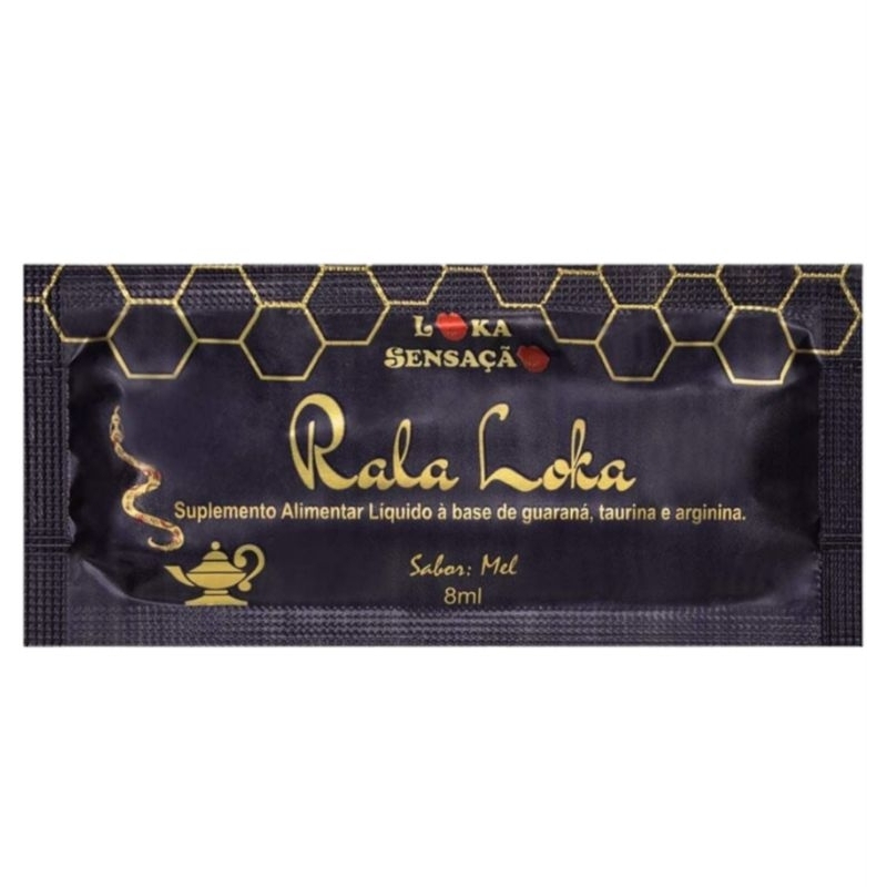 Rala Loka Suplemento Alimentar Líquido Sachê 8ml Loka Sensação Sabor Mel