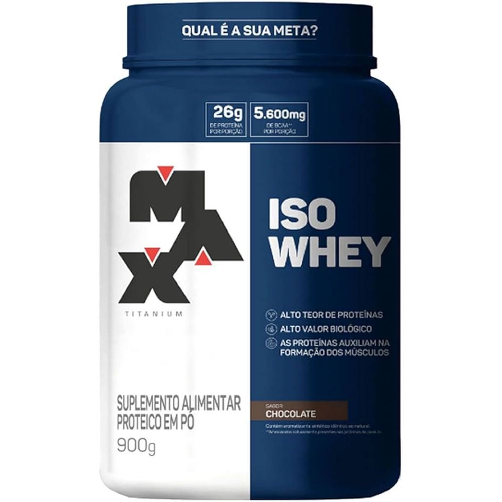 Whey Protein Iso Whey Isolado 900g - Max Titanium