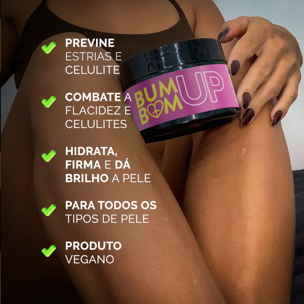 Imagem do produto Creme BumBum Up Lipo Corpus Firmador e Aumenta - 250g 3