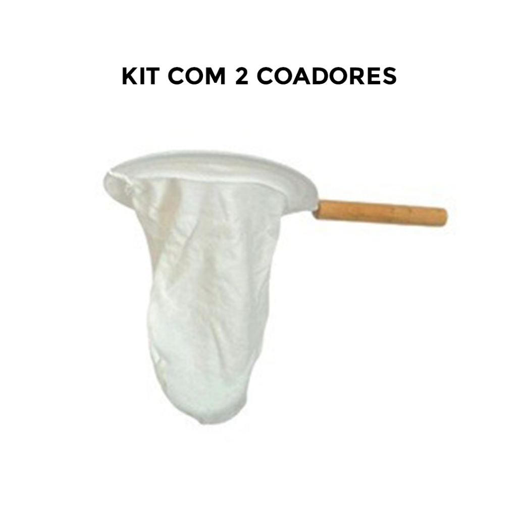 OFERTA KIT 2 Coadores de Café de Pano 12cm com cabo para café REF -002 ...