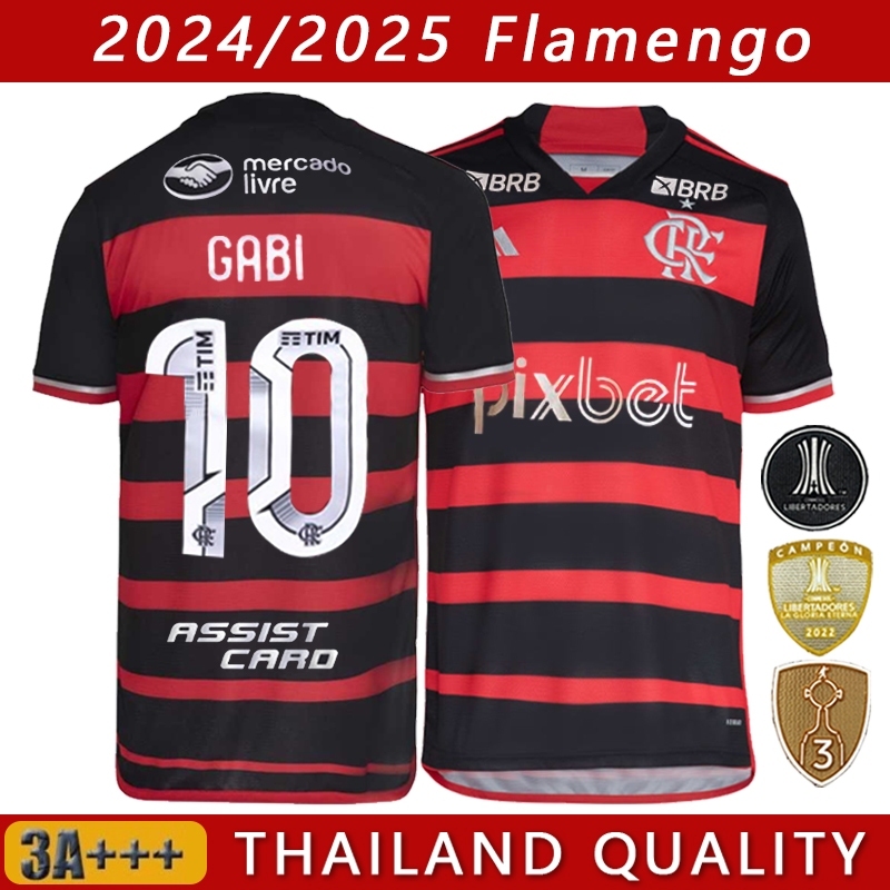 Camisetas de time do Flamengo Retro T LHBW Flamengo Football Shirt Modelo 2022/2024