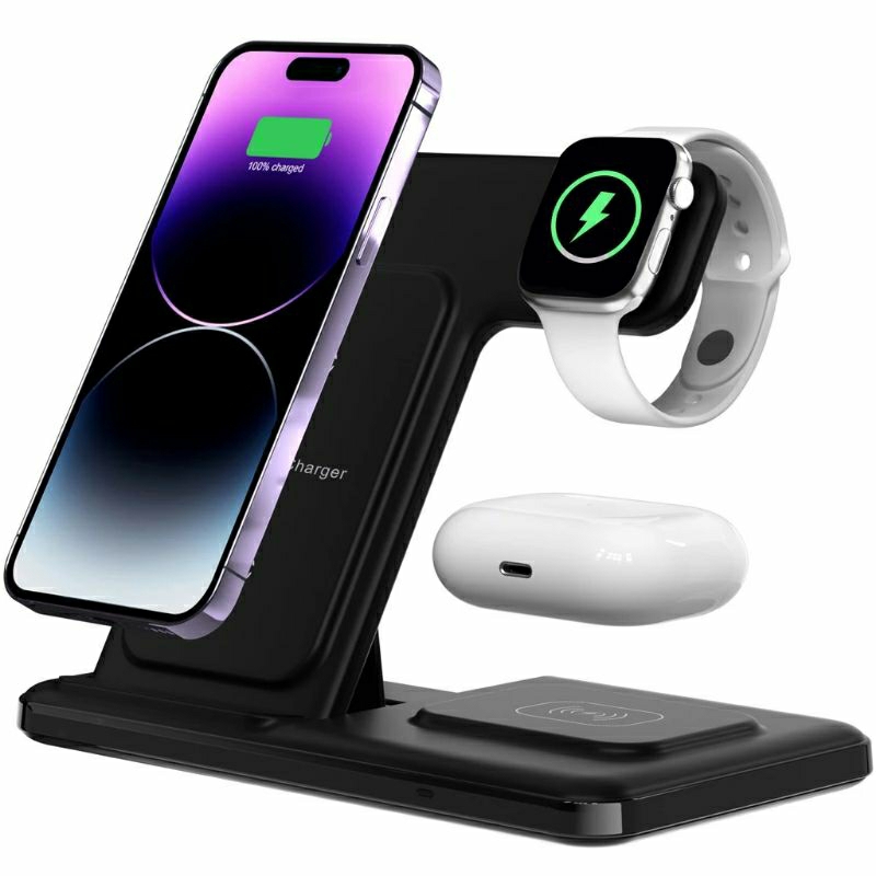 Carregador Sem Fio AirPower 3em1 Iphone Apple Watch AirPods