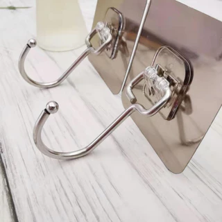 KIT 5/12 Ganchos Adesivos Metálicos: Solução Elegante para Organização