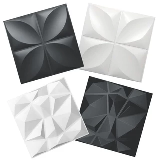 60 Placas PVC 3D Revestimento de Parede Para Sala Quarto e Cozinha - Pronta Entrega